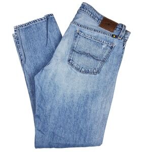 Lucky Brand Sienna Slim Boyfriend Jeans Light Wash Distressed 8/29 Ripped Grunge